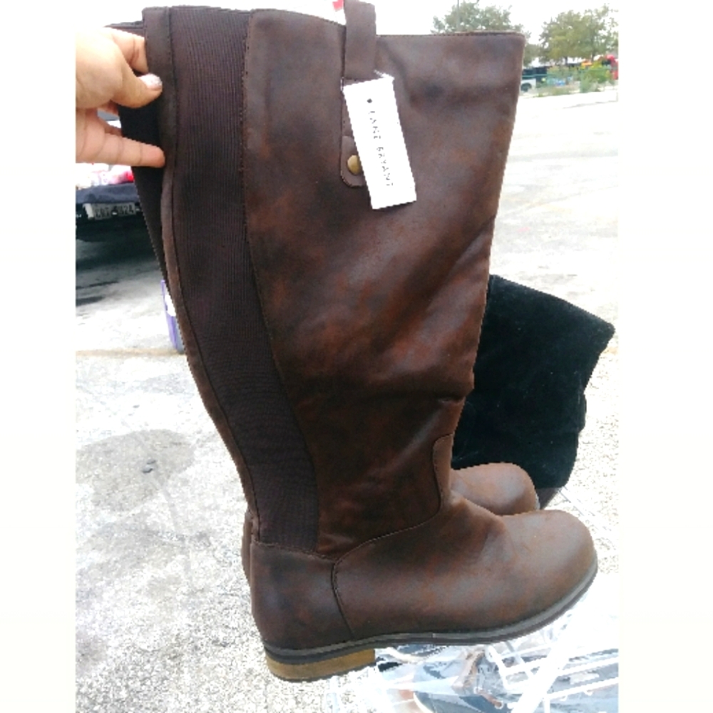 Lane Bryant Zip up boots